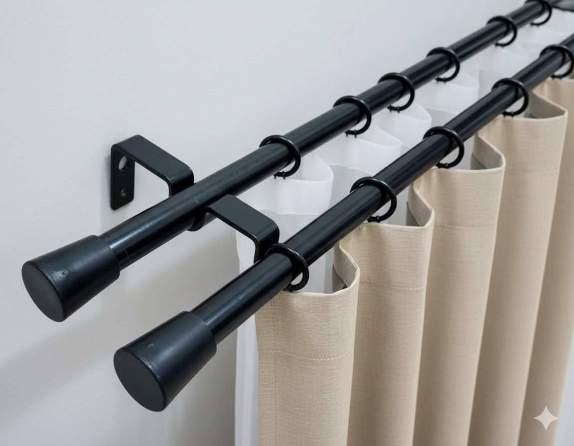 Barrales Metálicos para Cortinas